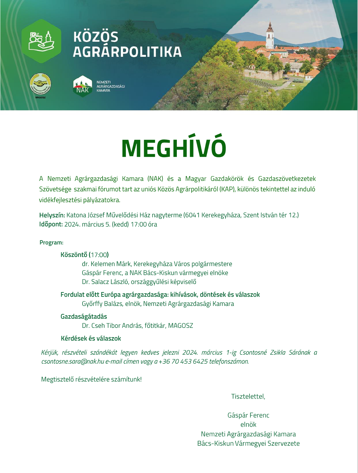 kap forum 2024 kerekegyhaza